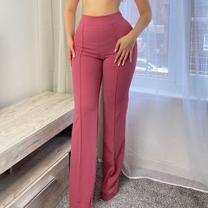 Fashion Nova Victoria High Waisted Dress Pants Fuchsia Size M